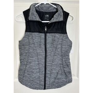 The‎ North Face Pseudio Vest Heather Gray Black Full Zip Women's Size XS